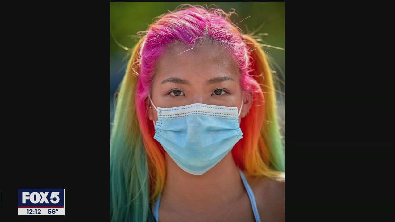 Portraits of New Yorkers in masks