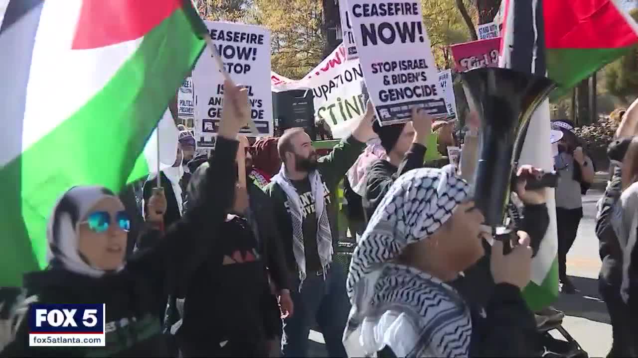 Atlanta Black Friday Pro-Palestine rally | FOX 5 Atlanta