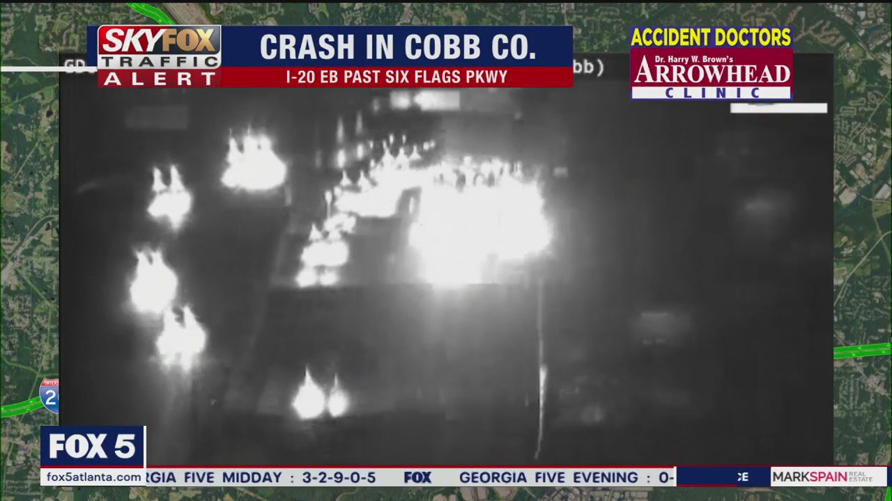 Crash on I-20 EB in Cobb County | FOX 5 Atlanta