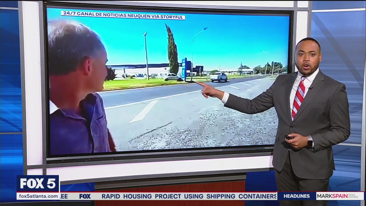 Car crashes into speed monitor