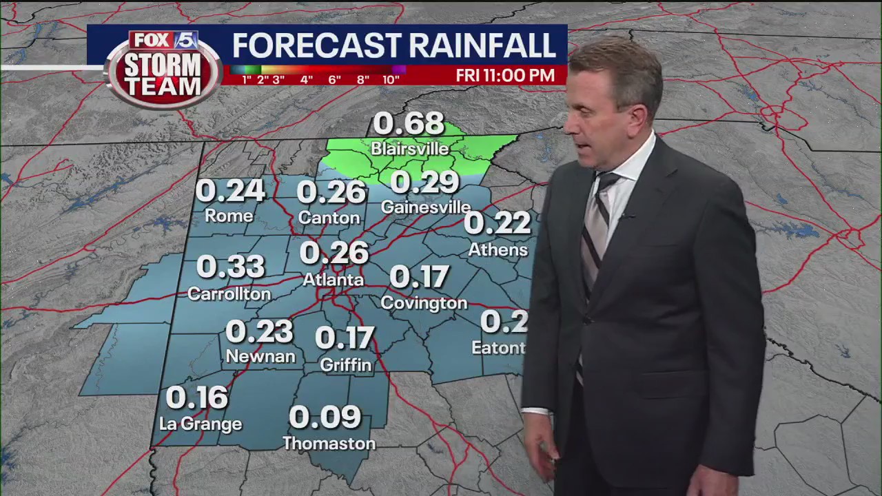 Thursday afternoon forecast | FOX 5 Atlanta