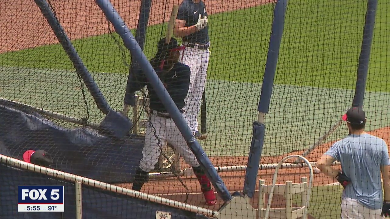 Braves open "summer camp" with COVID-19 precautions
