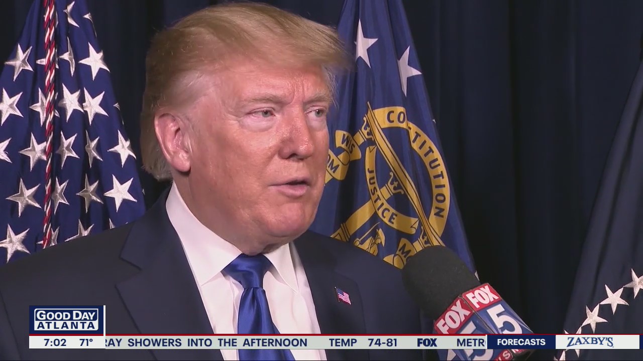 Trump heads to Atlanta to court black voters