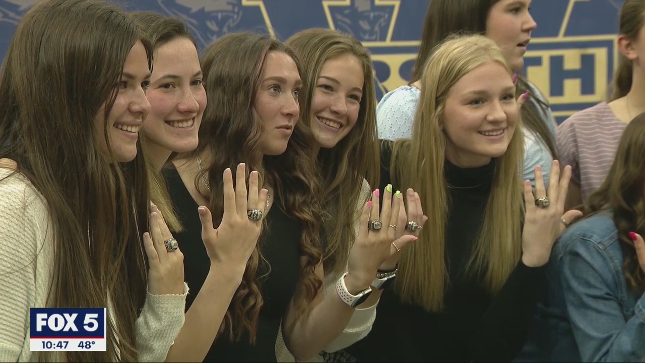 West Forsyth flag football team receives rings