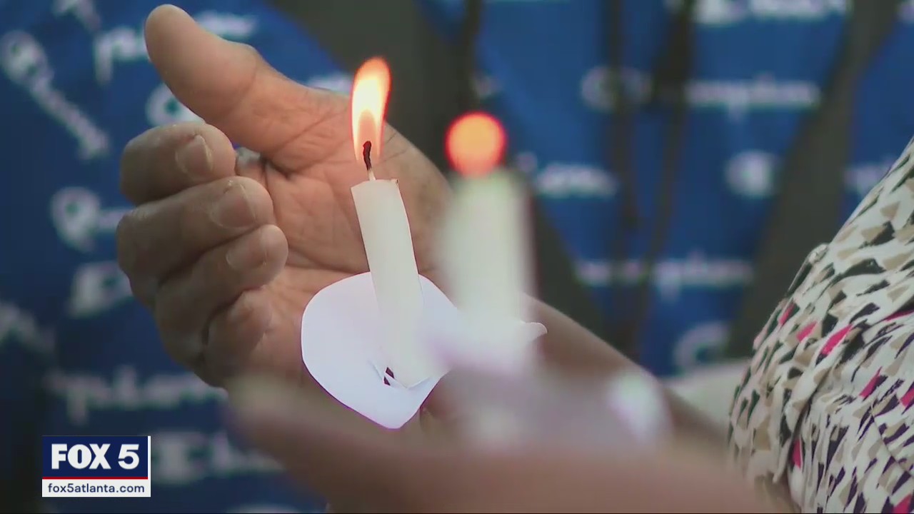 Vigil for man killed in crossfire | FOX 5 Atlanta
