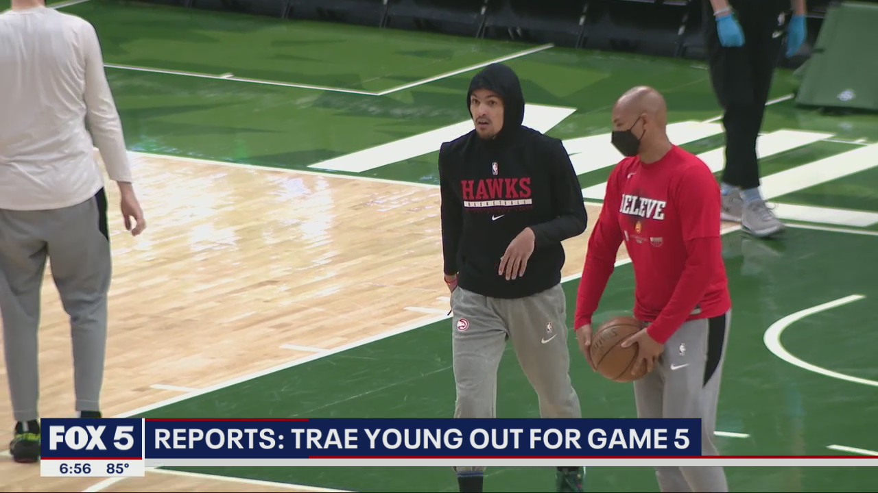 Trae Young out for Game 5 in Milwaukee