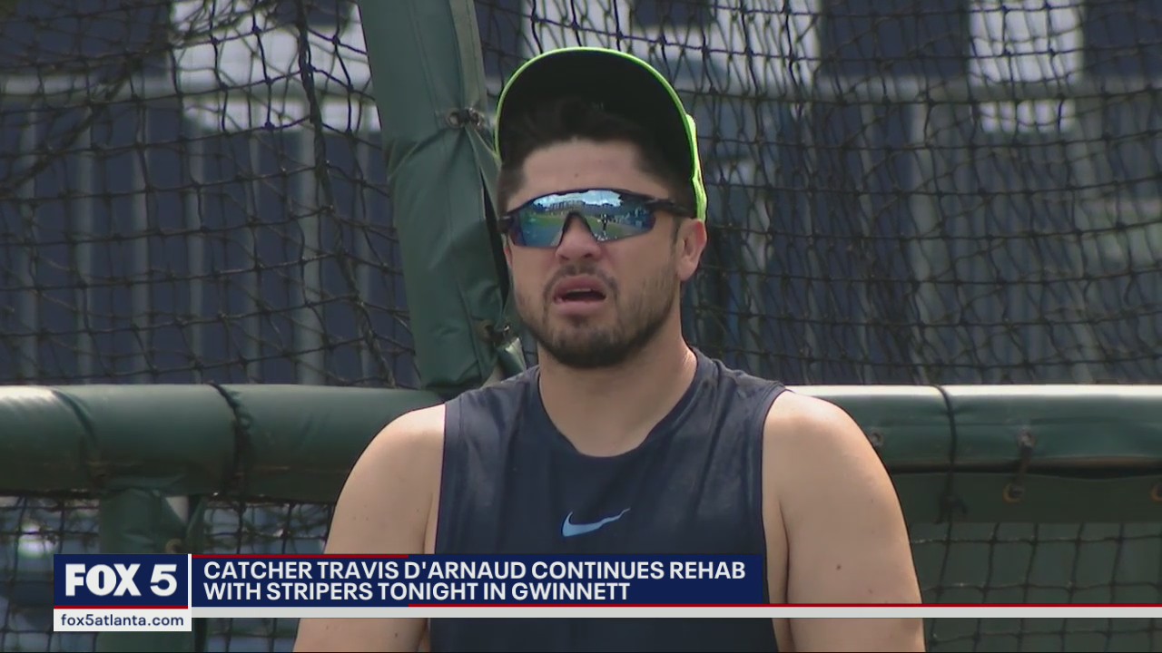Travis d'Arnaud rehabbing with Gwinnett Stripers, nearing return for Braves
