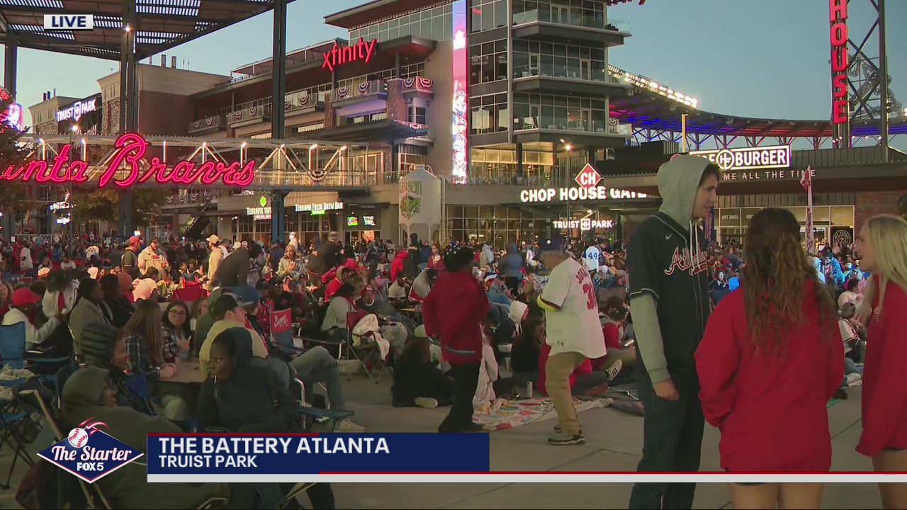 Fans gather at The Battery