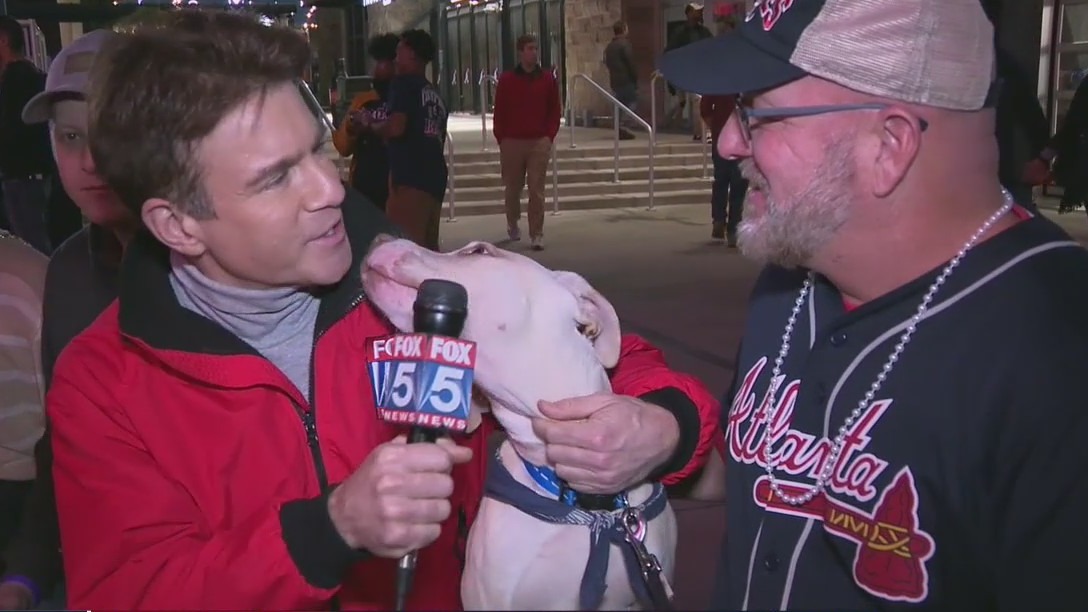 Fans came out to The Battery for Game Two, even the four-legged ones