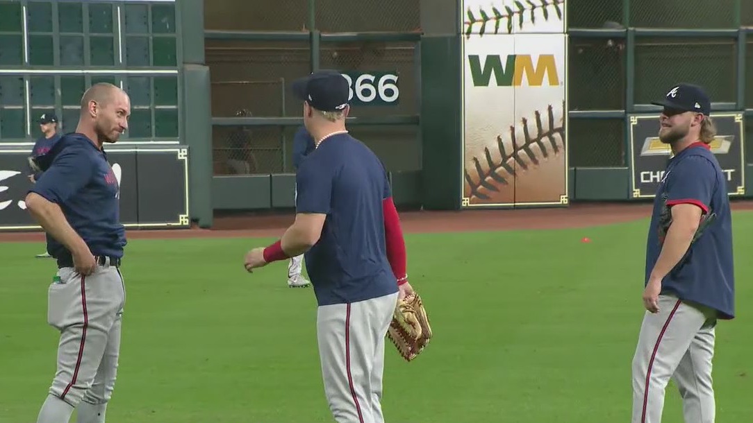 Braves get last tune up at Minute Maid Park before World Series Game 1