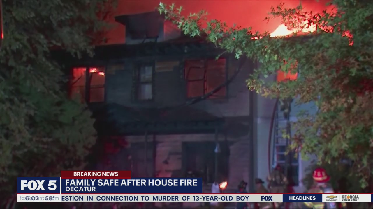 Decatur family safe after escaping from house fire | FOX 5 Atlanta