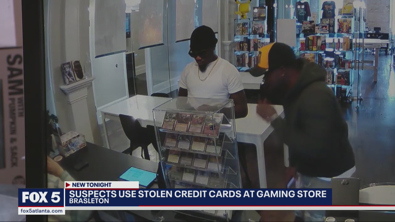 Suspects use stolen credit cards at gaming store | FOX 5 Atlanta