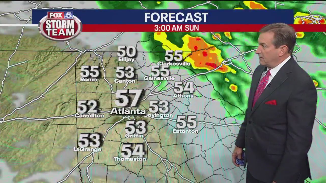 Friday night forecast update | FOX 5 Atlanta