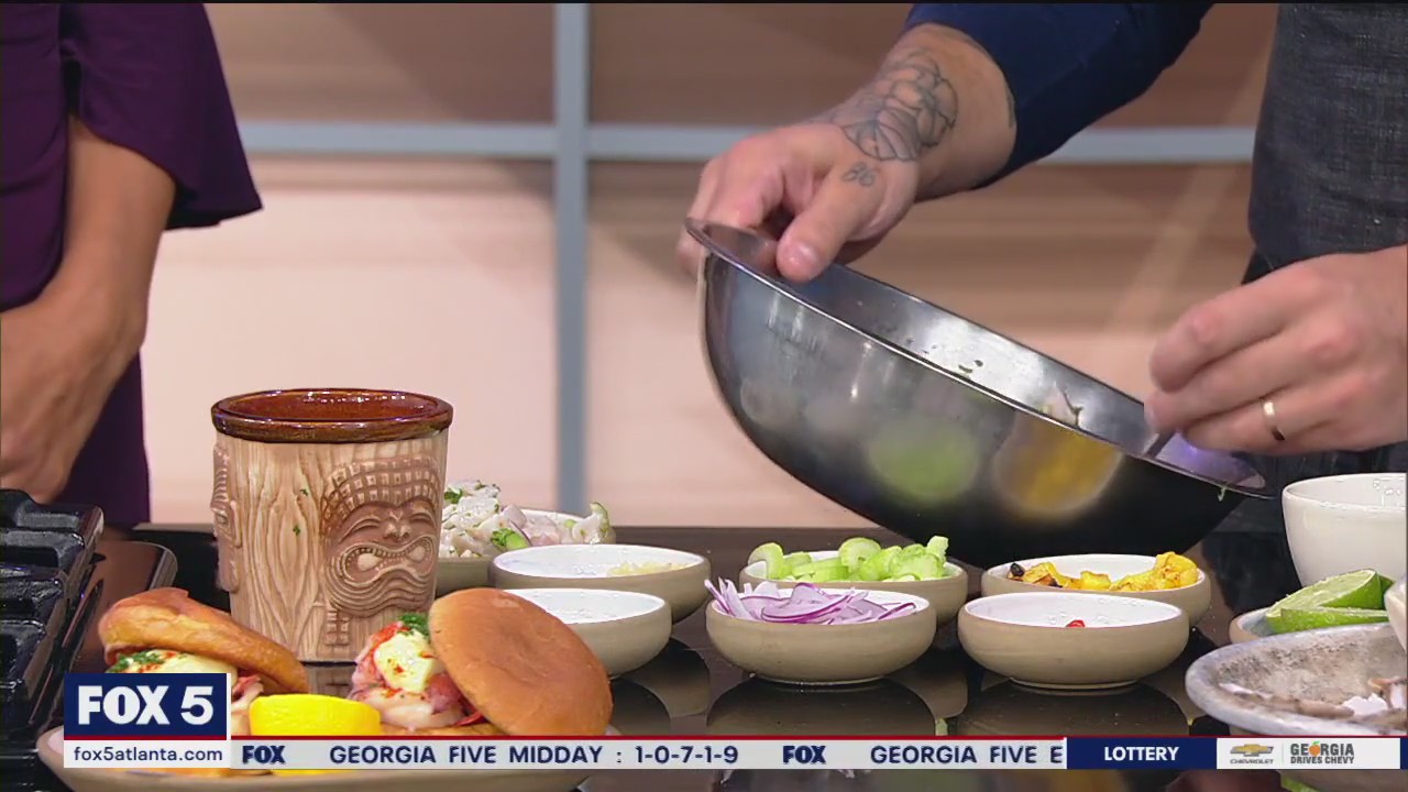 BeetleCat celebrating Shark Week with luau