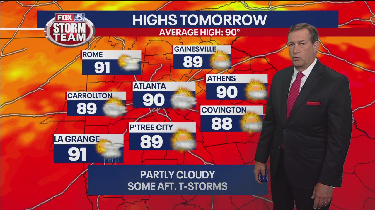 Thursday evening forecast
