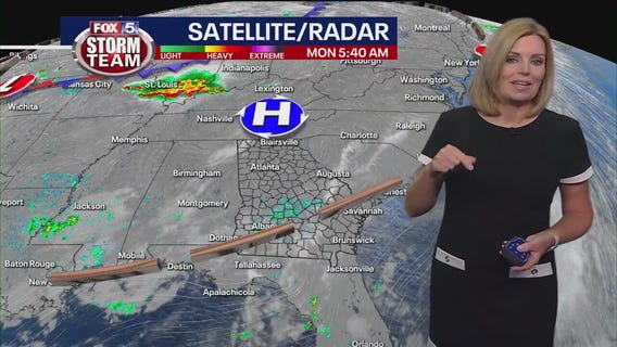 Monday morning weather forecast