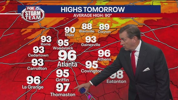 Monday evening forecast