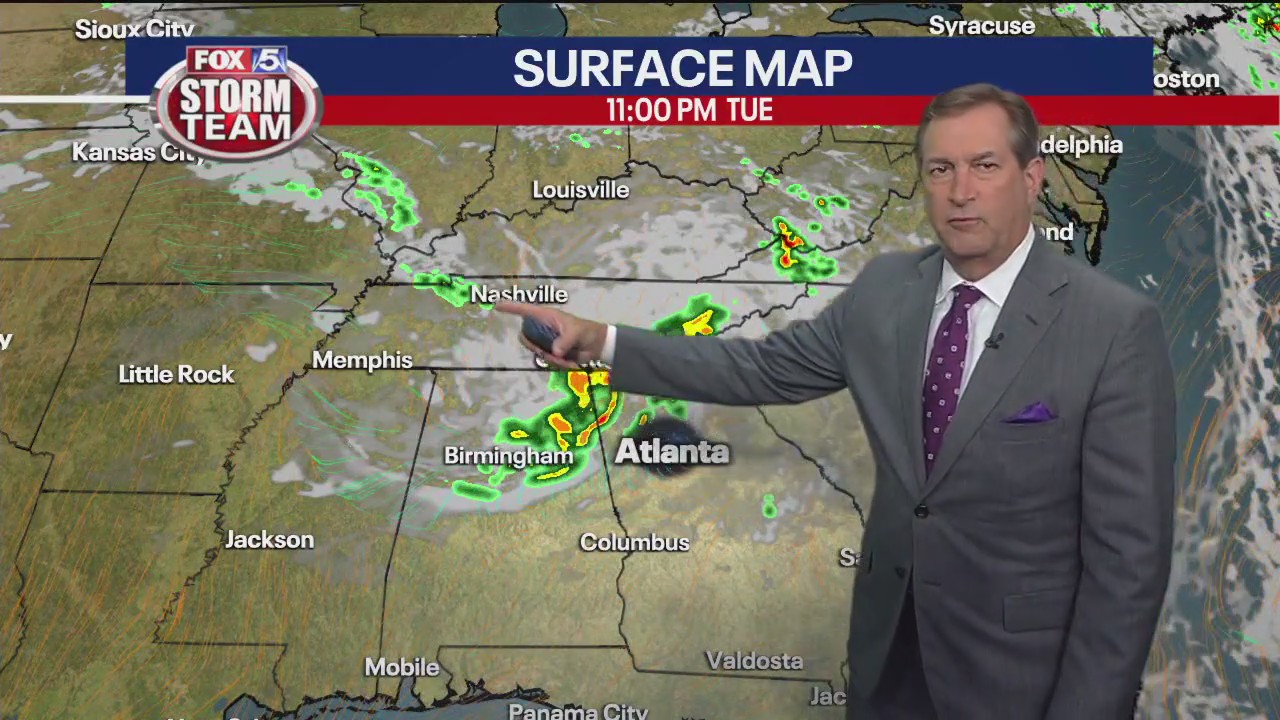 Tuesday evening forecast