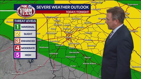 Severe storm threat Thursday
