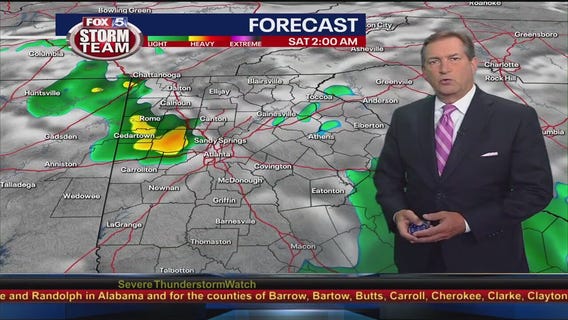 Friday evening forecaset