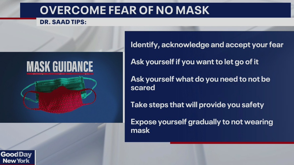 Overcoming fear of taking off mask