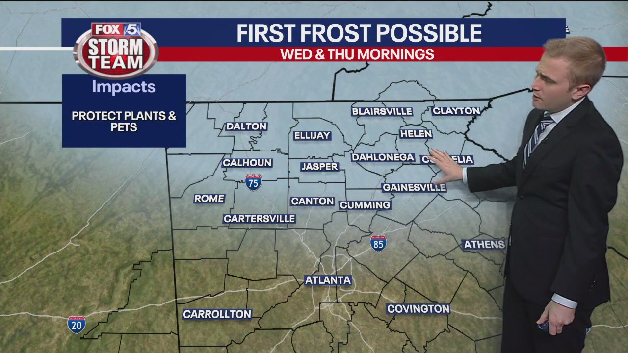 Could we see the first frost of the season?