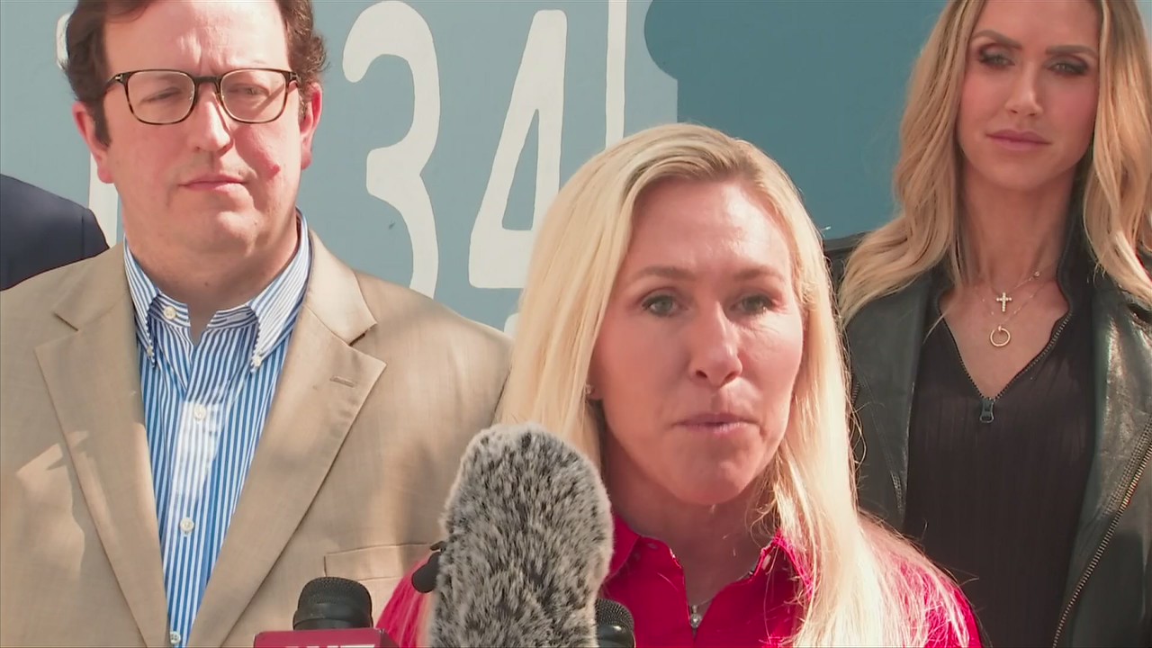 Marjorie Taylor Greene, Lara Trump press conference