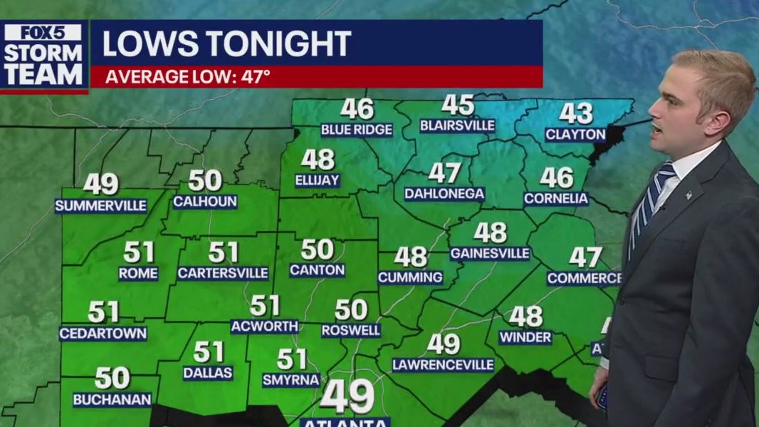 Tuesday afternoon forecast update | FOX 5 Atlanta