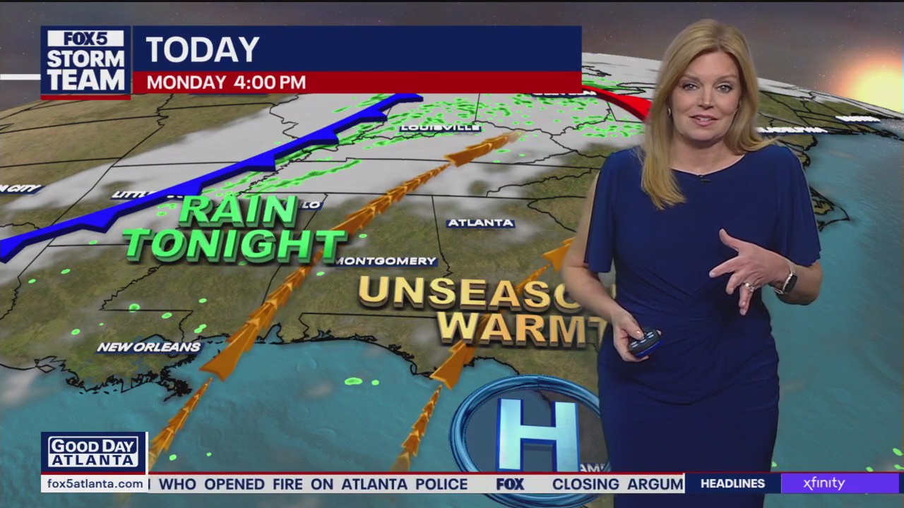 Monday morning weather forecast