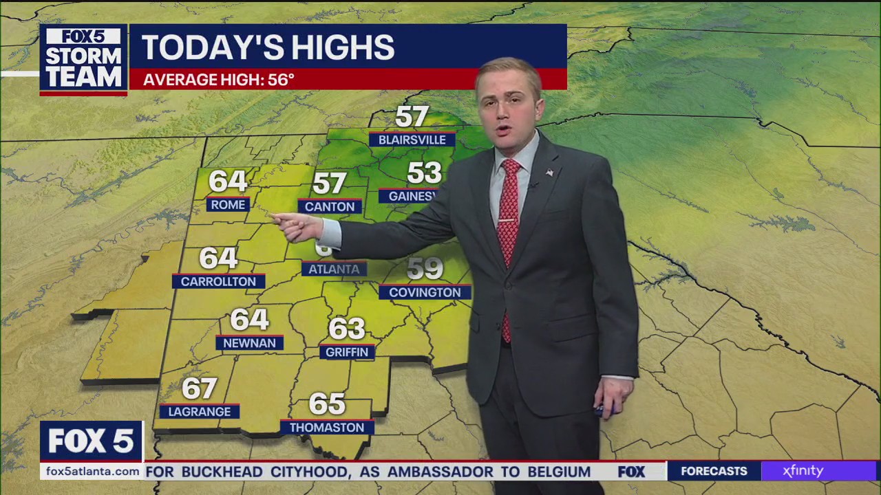 Monday morning weather forecast