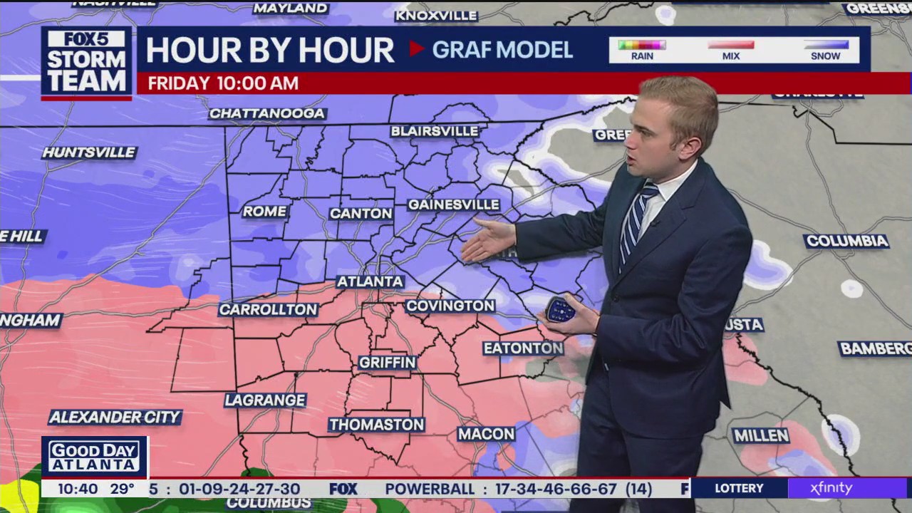 Atlanta winter storm timeline | Snow, ice in Georgia