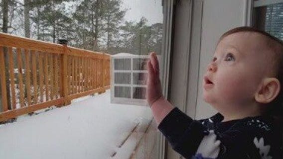 Baby's first snow: FOX 5 viewers send photos, videos