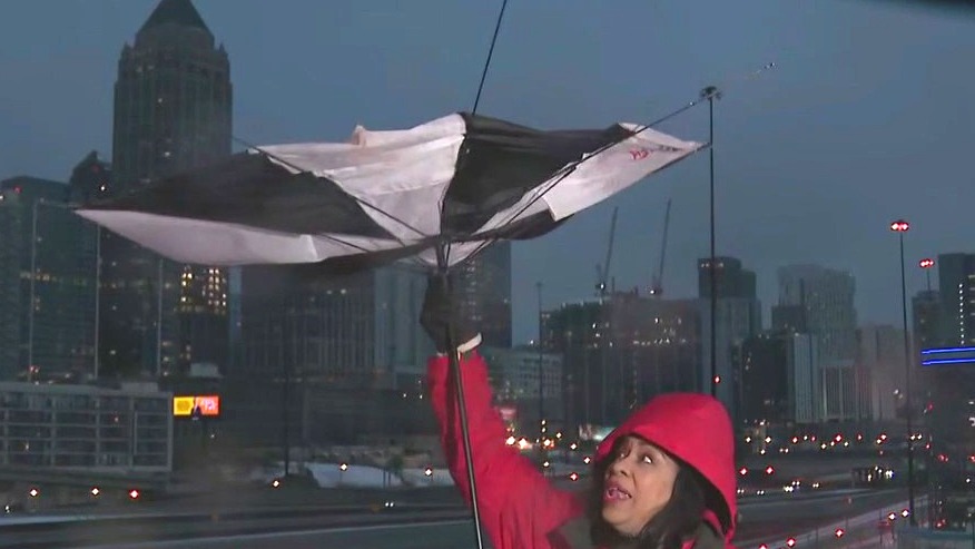 Atlanta winter storm wind turns ugly