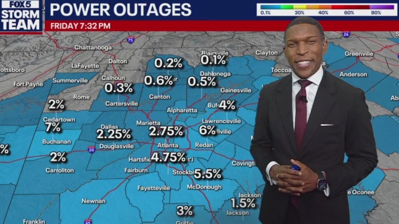 Tracking ice, snow, outages in Georgia