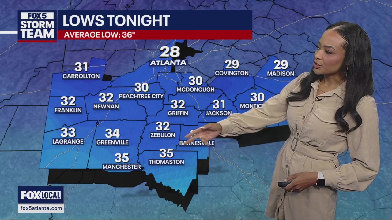 Sunday evening forecast