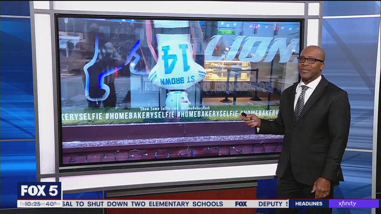 Baker's Detroit Lions tribute turns heads