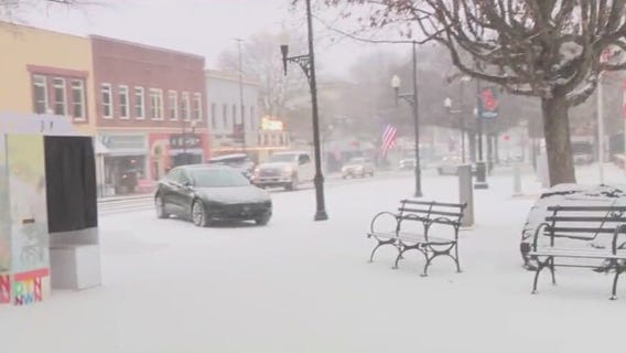 Newnan blanketed in snow