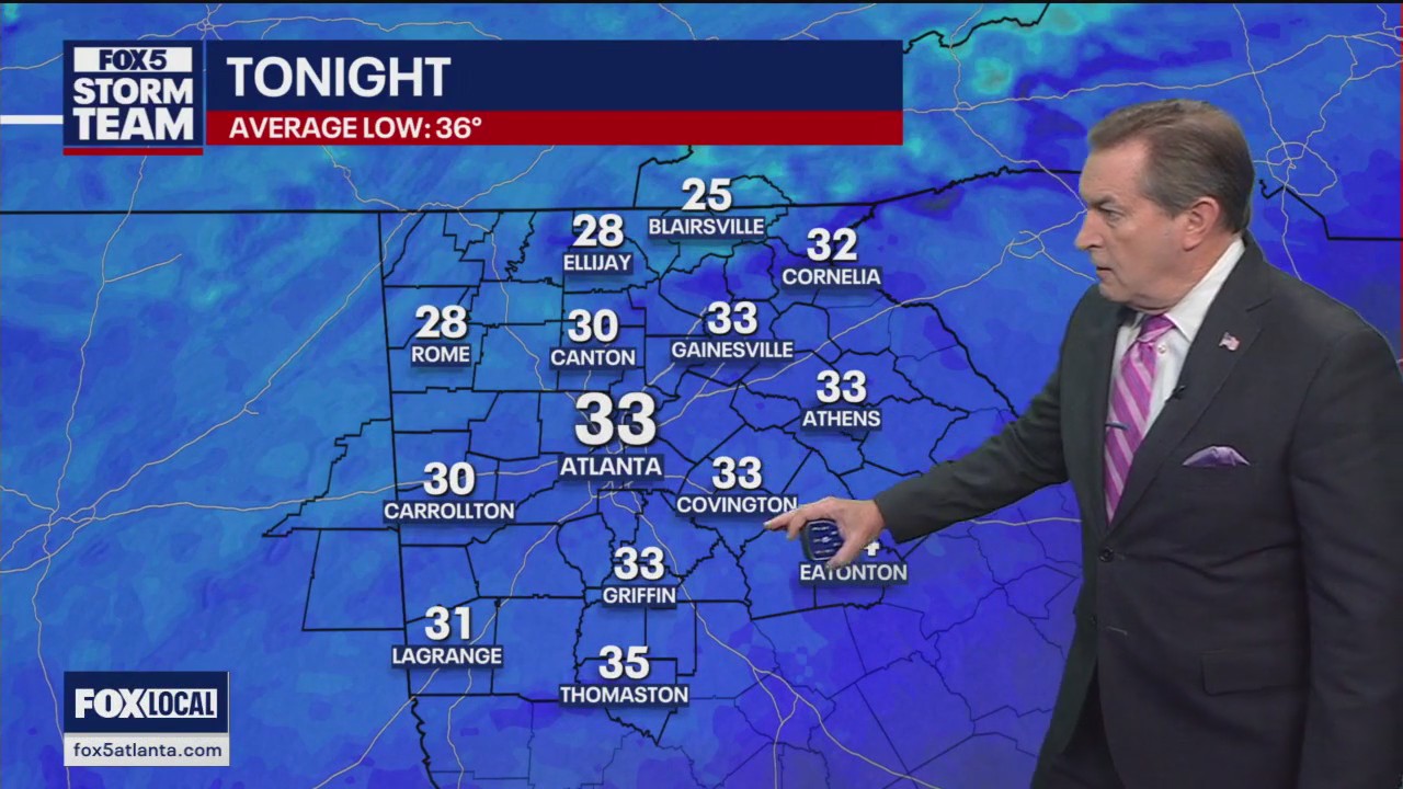 Monday evening forecast