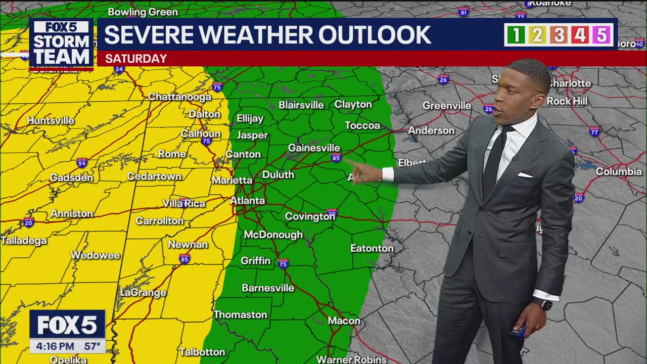 Friday afternoon forecast