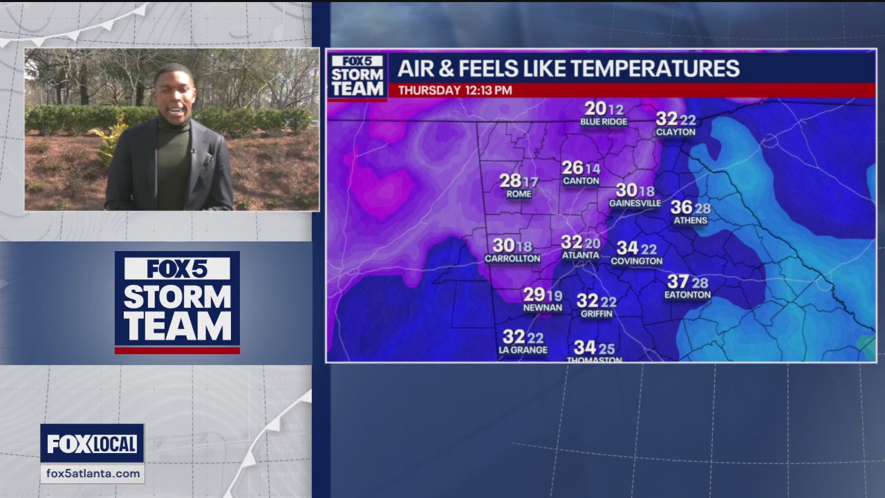 Thursday midday weather forecast