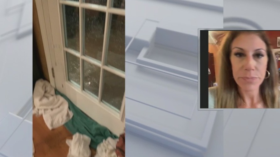 Flood damage at home of Tina Cervasio