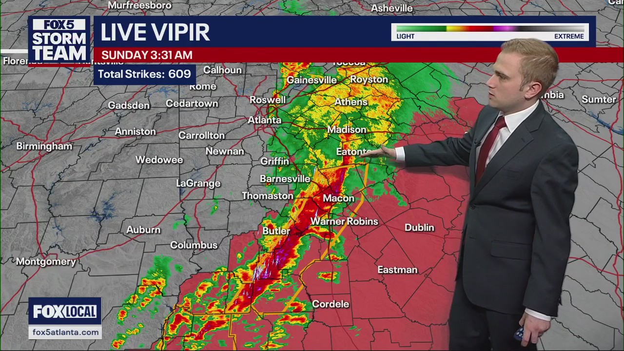 Metro Atlanta Severe Weather Outlook 3:30 a.m.