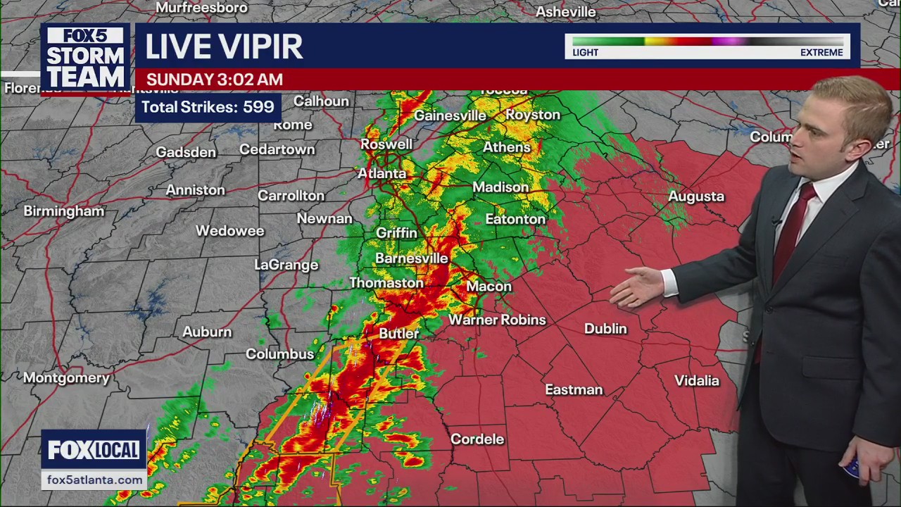 Metro Atlanta Severe Weather Outlook 3 a.m.