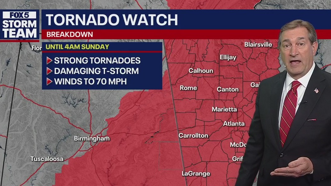 Metro Atlanta Severe Weather Outlook 10 p.m.