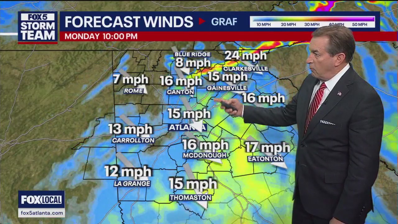 Monday evening forecast update