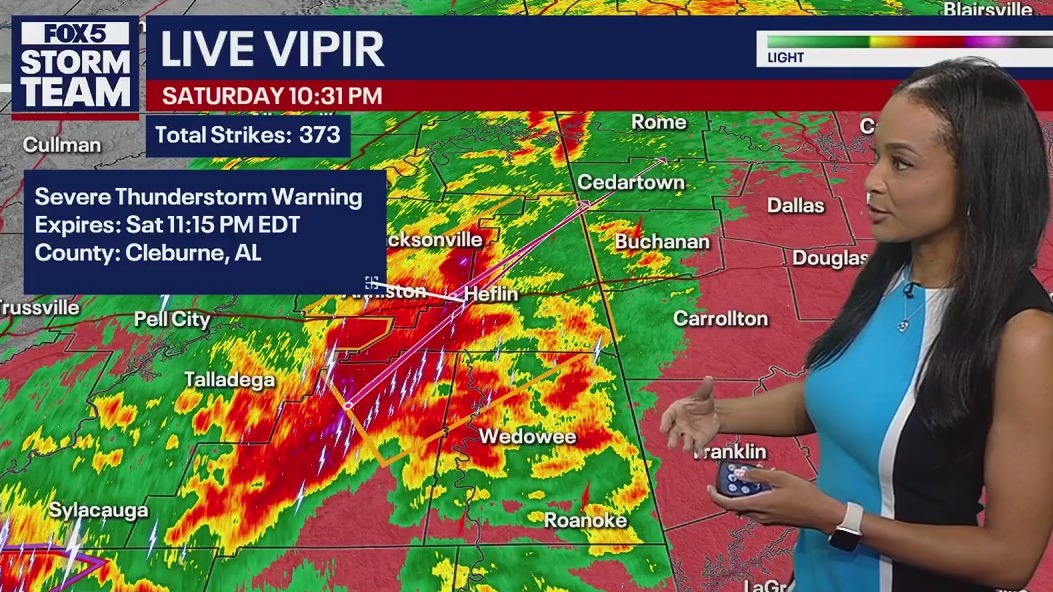 Metro Atlanta Severe Weather Outlook 10:30 p.m.