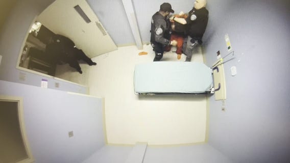 Full security video of inmate's beating at Cobb hospital