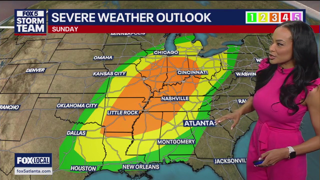 Severe storm threat closes out the weekend | FOX 5 Atlanta
