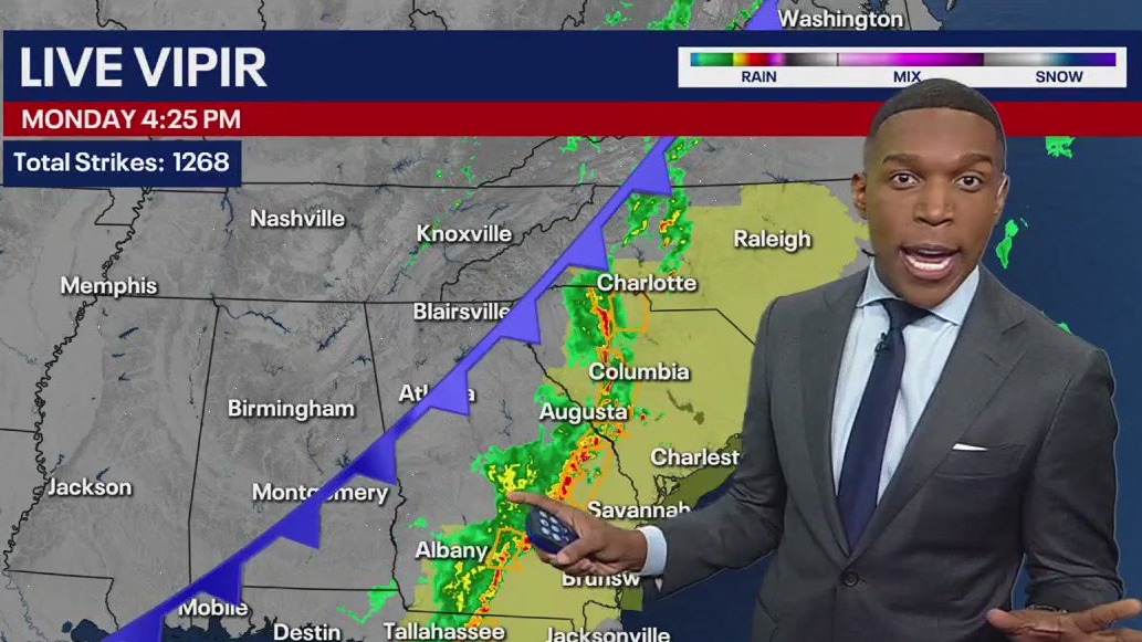 Monday afternoon forecast update