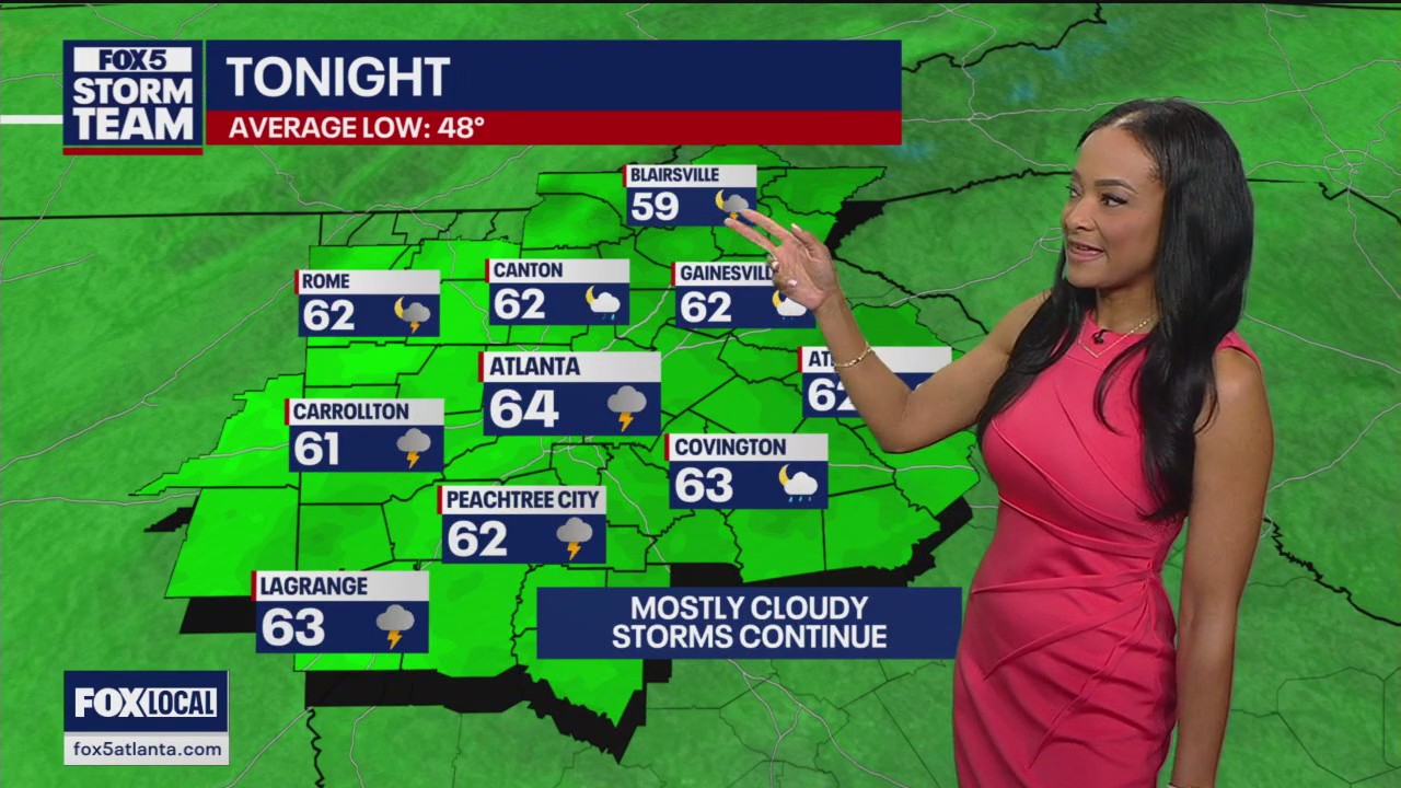 Sunday evening forecast